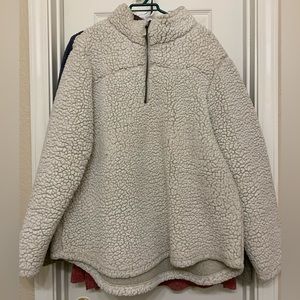 Cream Sherpa Sweatshirt XL